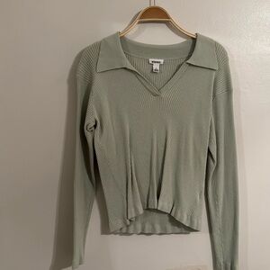 Light Green collared sweater